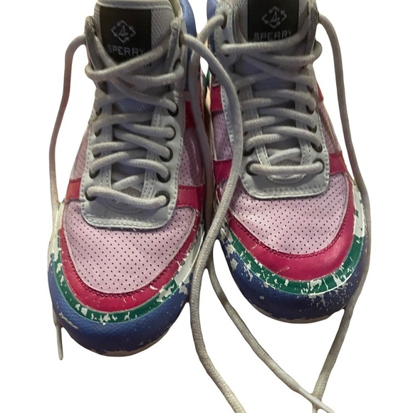 Sperry Shoes - Sperry women’s multi color high top sneaker size 5.5